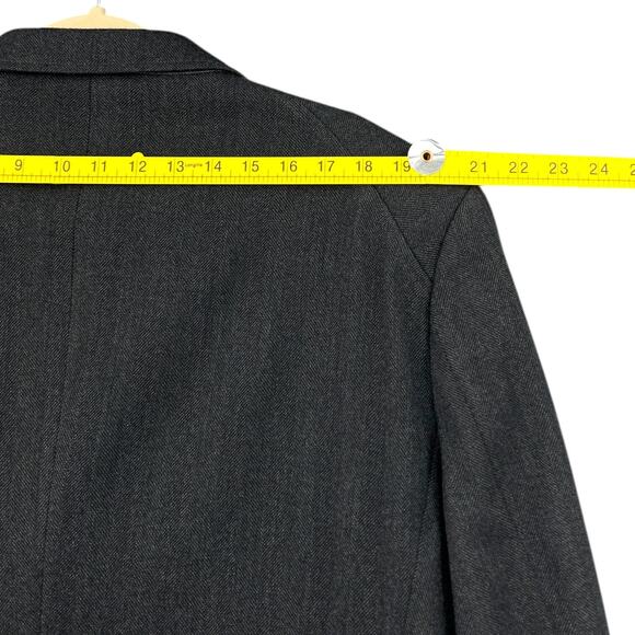 Austin Reed Charcoal Gray Single Breasted Notched Lapel Overcoat Size 44 Regular - Picture 4 of 9